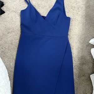 Elegant Blue Sleeveless Dress